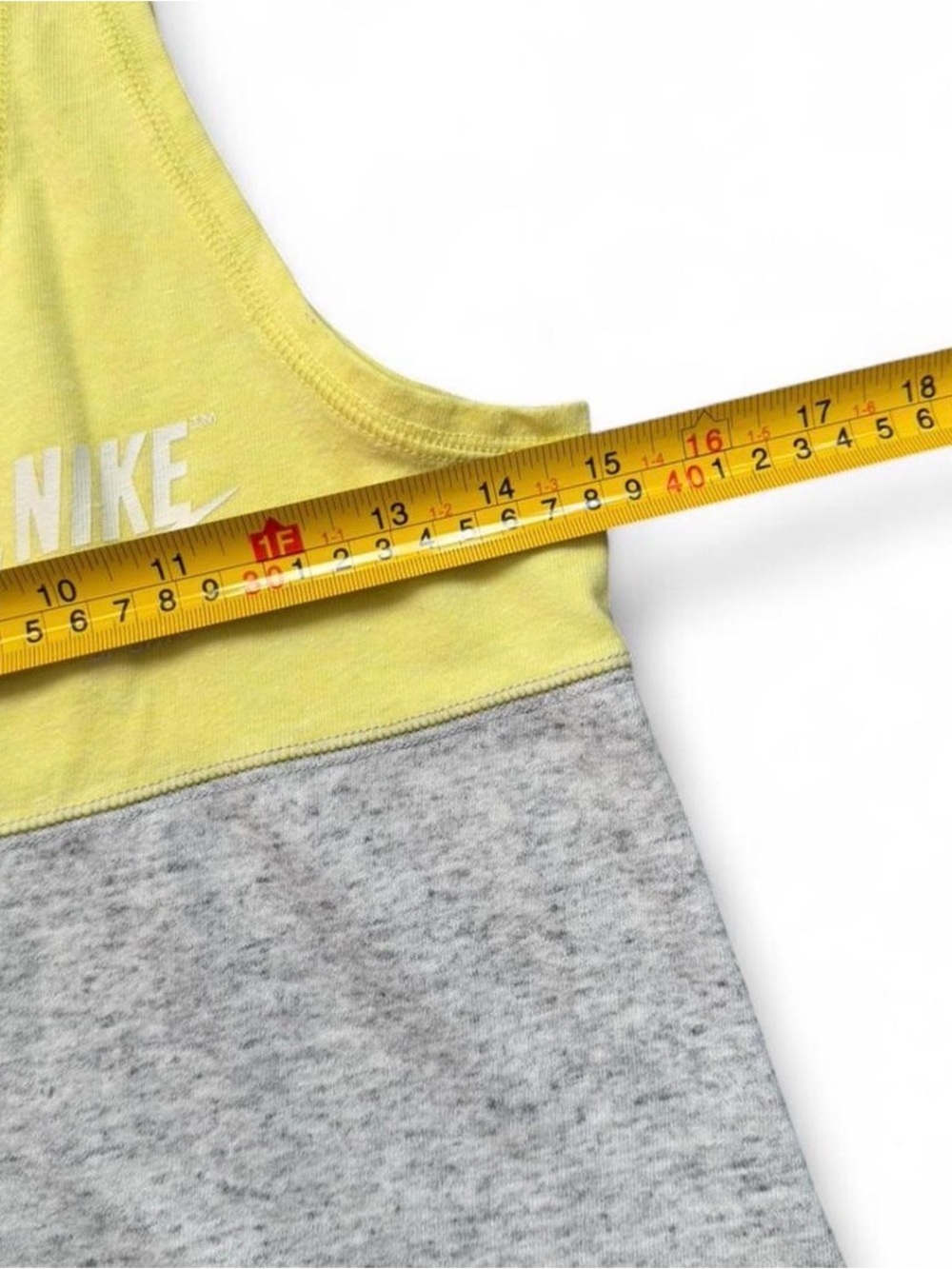 Nike Women’s Yellow & Gray Colorblock Tank Top - Picture 4 of 5